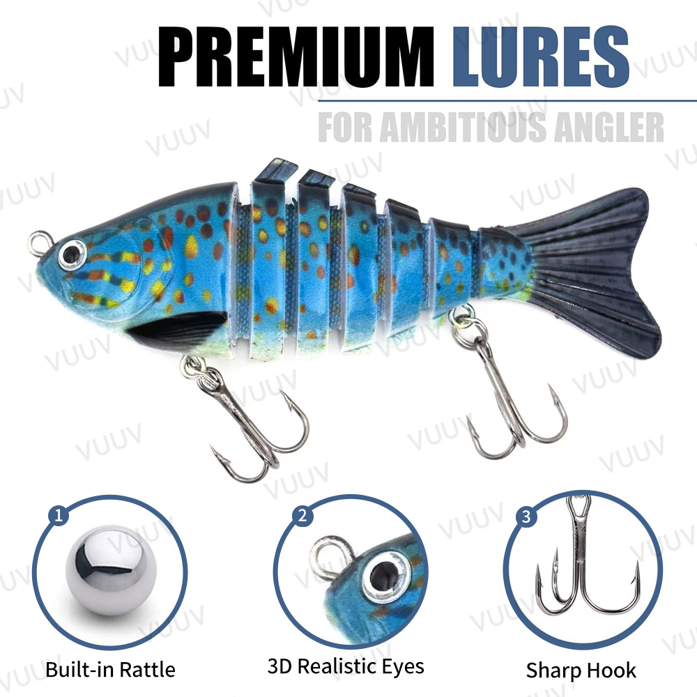 10 pcs Multi-Joint Swimbait Fi - đánh giá và giá Fishing Lure Swimbait