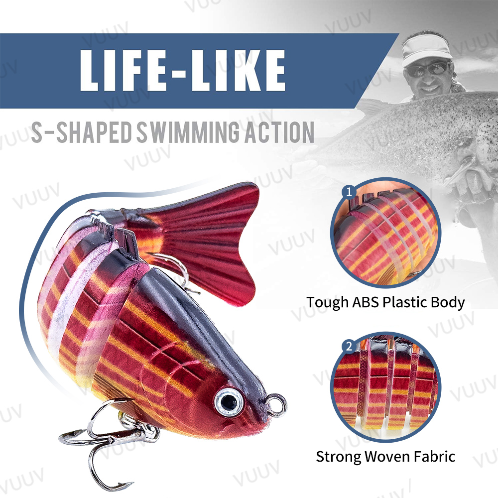 10 pcs Multi-Joint Swimbait Fi - đánh giá và giá Fishing Lure Swimbait