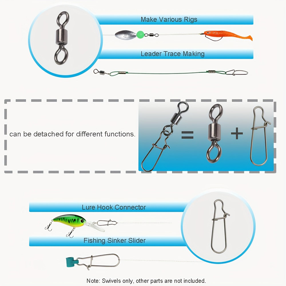 95/210 PCS Set Fishing Connect - đánh giá và giá Fishing Lure Accessories