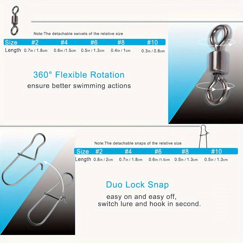 95/210 PCS Set Fishing Connect - đánh giá và giá Fishing Lure Accessories