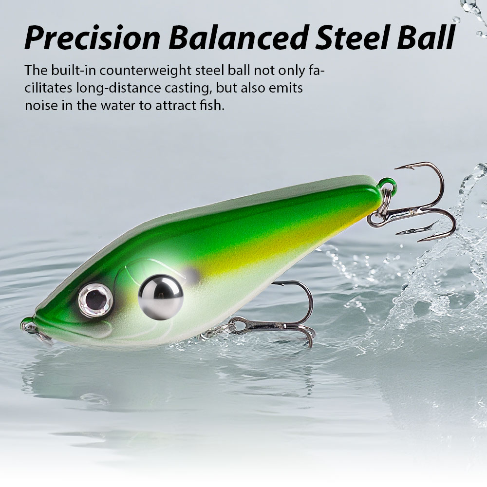 75Mm/13.5G Muskies Jerkbait Pi - đánh giá và giá Fishing Lure Jerkbait