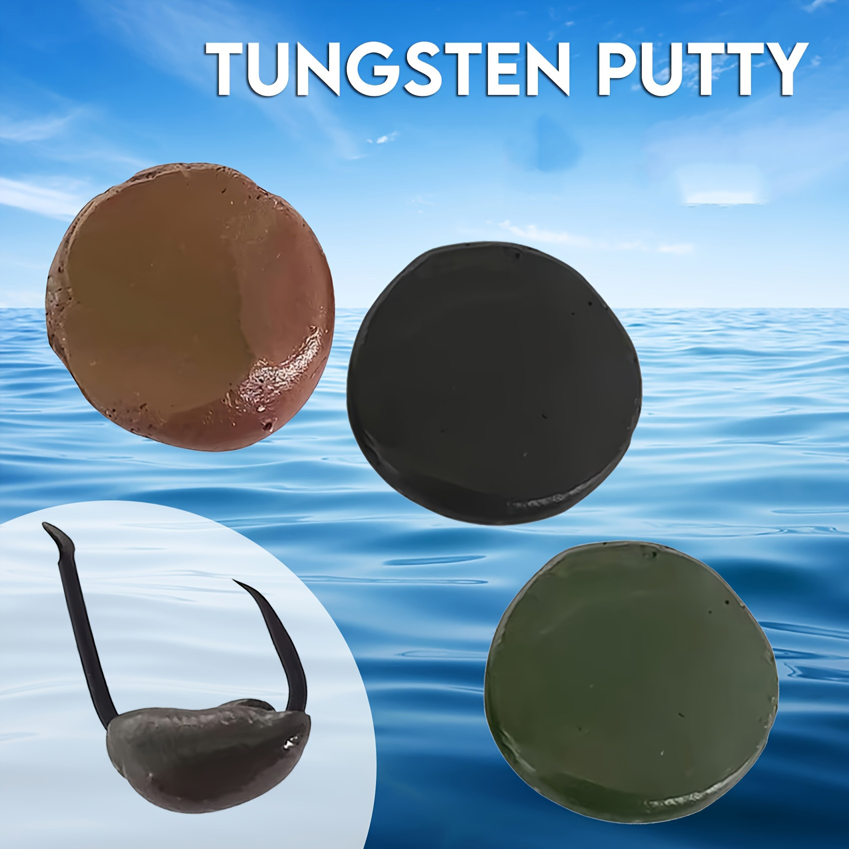 Tungsten Putty 0.5oz(15g) Tika - đánh giá và giá Fishing Lure Accessories
