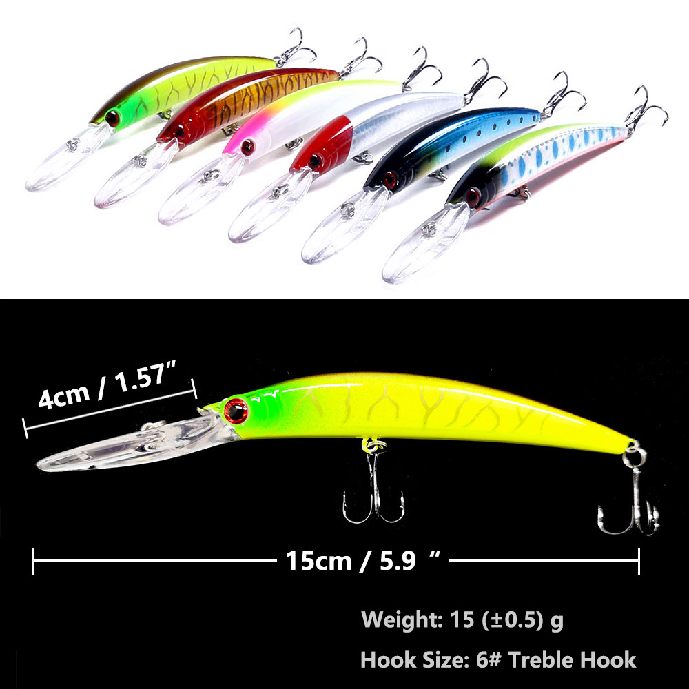 1 Chiếc 15Cm 15G Lặn Sâu Jerkb - đánh giá và giá Fishing Lure Jerkbait