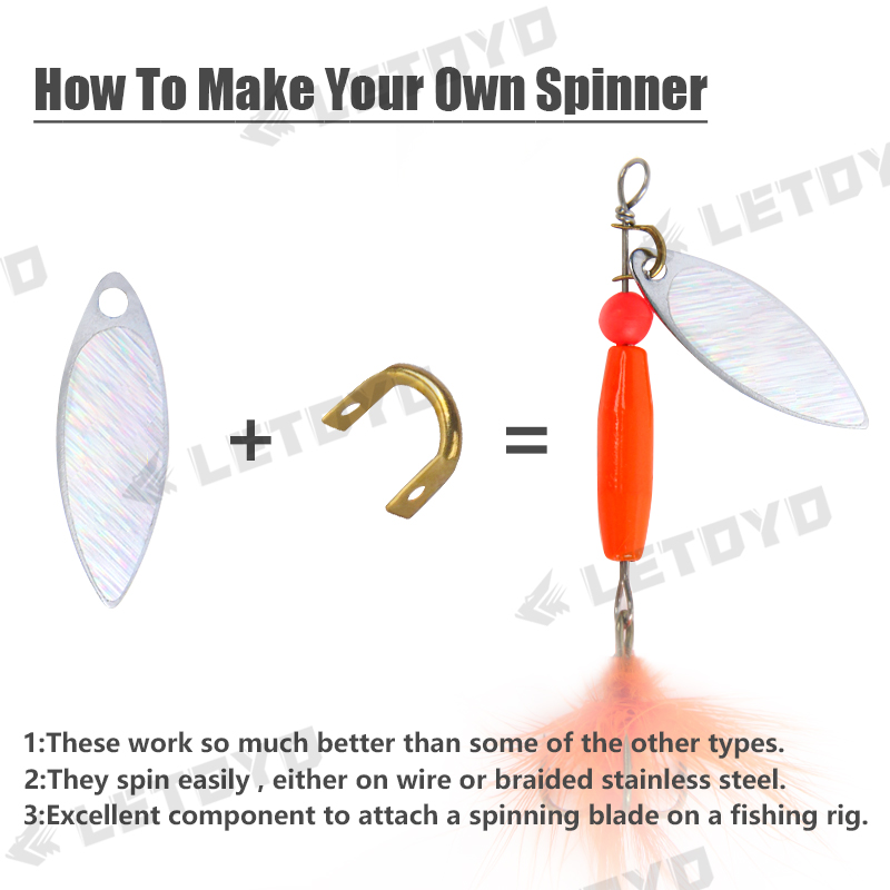 LETOYO 100pcs Folded Clevises  - đánh giá và giá Fishing Lure Spoon