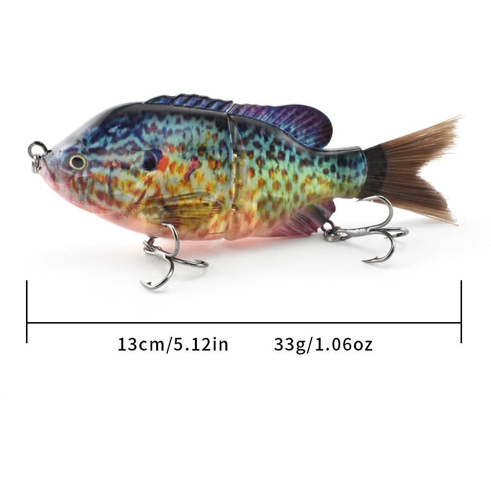 13Cm/33G Bionic Two-Section Ha - đánh giá và giá Fishing Lure Swimbait