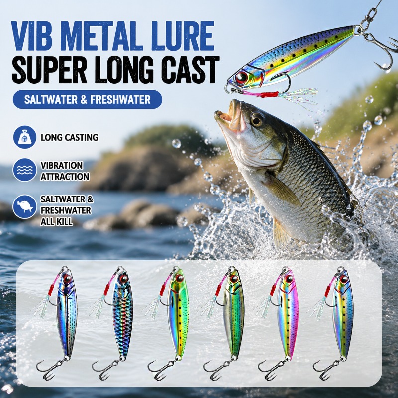 3D Printed Metal VIB Fishing L - đánh giá và giá Fishing Lure Blade Bait