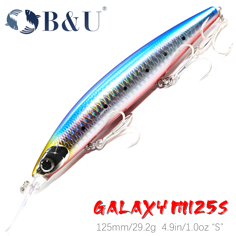 B&U 125mm Sinking Minnow Sea F - đánh giá và giá Fishing Lure Jerkbait